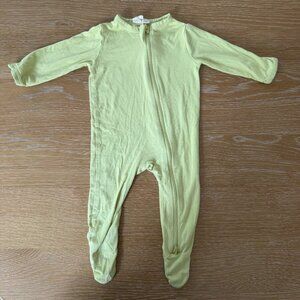 Kyte Baby Zipper Footie Romper 3-6 months Green